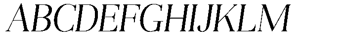 Aurestia Extra Light Italic Font UPPERCASE