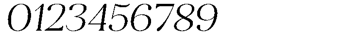 Aurestia Extra Light Sem Exp Italic Font OTHER CHARS