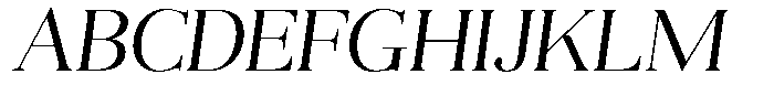 Aurestia Extra Light Sem Exp Italic Font UPPERCASE