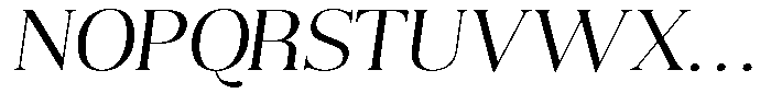 Aurestia Extra Light Sem Exp Italic Font UPPERCASE