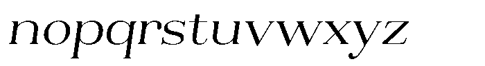 Aurestia Extra Light Sem Exp Italic Font LOWERCASE