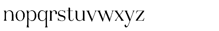 Aurestia Extra Light Semi Condensed Font LOWERCASE