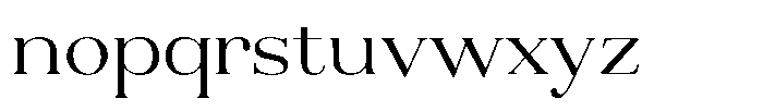 Aurestia Extra Light Semi Expanded Font LOWERCASE