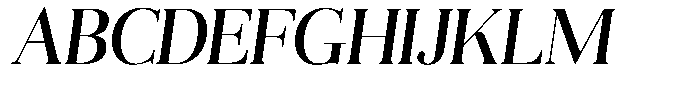 Aurestia Italic Font UPPERCASE