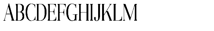 Aurestia Light Condensed Font UPPERCASE