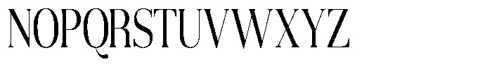 Aurestia Light Condensed Font UPPERCASE