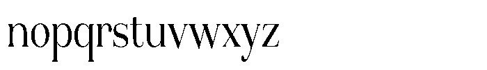Aurestia Light Condensed Font LOWERCASE