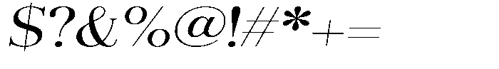 Aurestia Light Expanded Italic Font OTHER CHARS