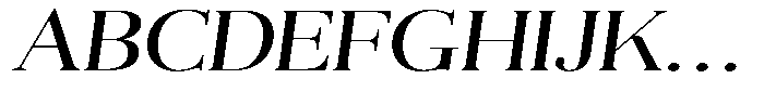 Aurestia Light Expanded Italic Font UPPERCASE