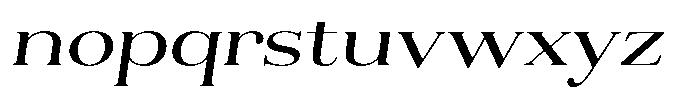 Aurestia Light Expanded Italic Font LOWERCASE