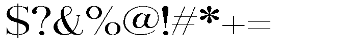 Aurestia Light Expanded Font OTHER CHARS