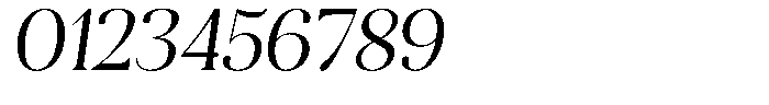 Aurestia Light Italic Font OTHER CHARS