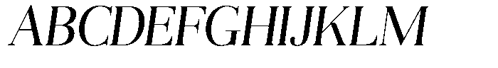 Aurestia Light Italic Font UPPERCASE