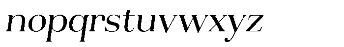 Aurestia Light Italic Font LOWERCASE