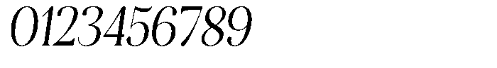 Aurestia Light Semi Condensed Italic Font OTHER CHARS