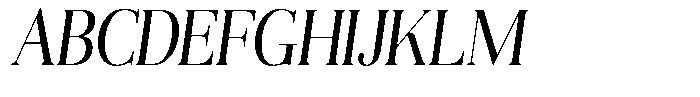 Aurestia Light Semi Condensed Italic Font UPPERCASE