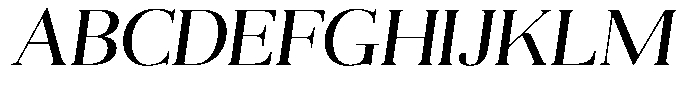 Aurestia Light Semi Expanded Italic Font UPPERCASE