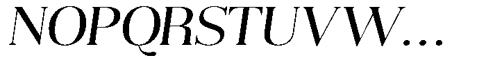 Aurestia Light Semi Expanded Italic Font UPPERCASE