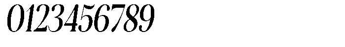 Aurestia Medium Condensed Italic Font OTHER CHARS