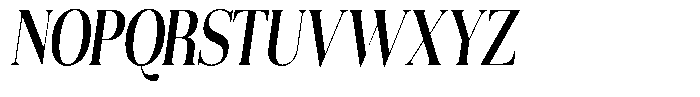 Aurestia Medium Condensed Italic Font UPPERCASE