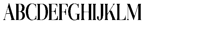 Aurestia Medium Condensed Font UPPERCASE