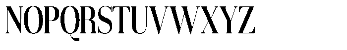 Aurestia Medium Condensed Font UPPERCASE