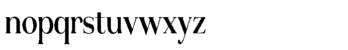 Aurestia Medium Condensed Font LOWERCASE