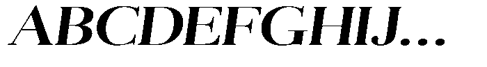 Aurestia Medium Expanded Italic Font UPPERCASE