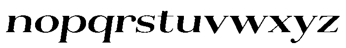 Aurestia Medium Expanded Italic Font LOWERCASE