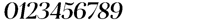 Aurestia Medium Italic Font OTHER CHARS