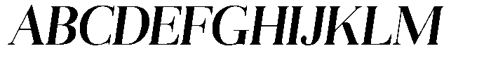 Aurestia Medium Italic Font UPPERCASE