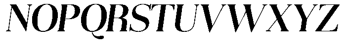Aurestia Medium Italic Font UPPERCASE