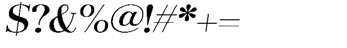 Aurestia Medium Semi Expanded Italic Font OTHER CHARS