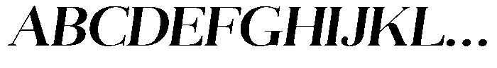 Aurestia Medium Semi Expanded Italic Font UPPERCASE