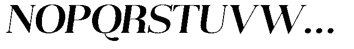 Aurestia Medium Semi Expanded Italic Font UPPERCASE