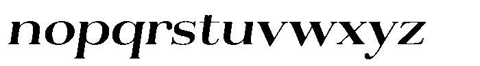 Aurestia Medium Semi Expanded Italic Font LOWERCASE