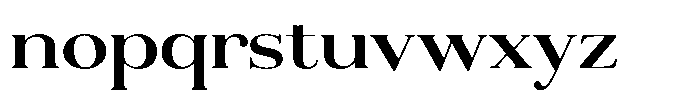 Aurestia Medium Semi Expanded Font LOWERCASE
