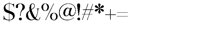 Aurestia Regular Font OTHER CHARS