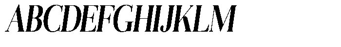 Aurestia Semi Bold Condensed Italic Font UPPERCASE