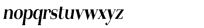 Aurestia Semi Bold Condensed Italic Font LOWERCASE