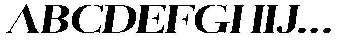 Aurestia Semi Bold Expanded Italic Font UPPERCASE