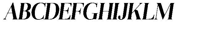 Aurestia Semi Bold Semi Condensed Italic Font UPPERCASE