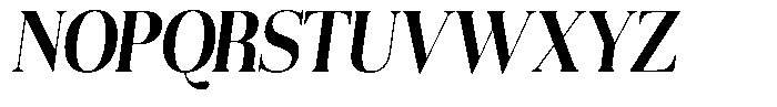 Aurestia Semi Bold Semi Condensed Italic Font UPPERCASE