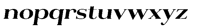 Aurestia Semi Bold Semi Expanded Italic Font LOWERCASE