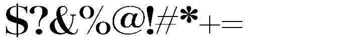 Aurestia Semi Bold Semi Expanded Font OTHER CHARS