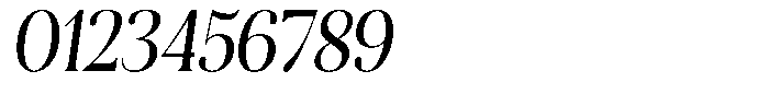 Aurestia Semi Condensed Italic Font OTHER CHARS