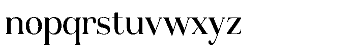 Aurestia Semi Condensed Font LOWERCASE