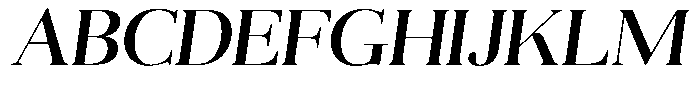 Aurestia Semi Expanded Italic Font UPPERCASE