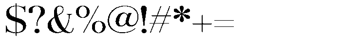 Aurestia Semi Expanded Font OTHER CHARS