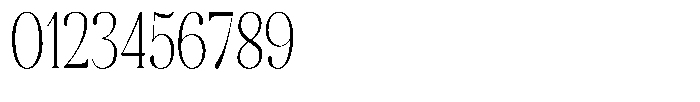 Aurestia Thin Condensed Font OTHER CHARS